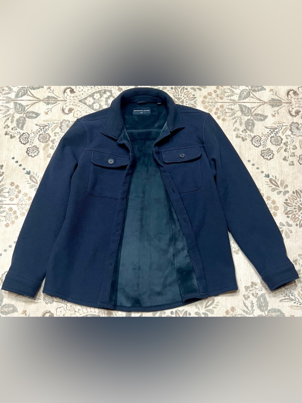 Report Collection Navy Shacket / Jacket Size Large - Picture 2 of 10